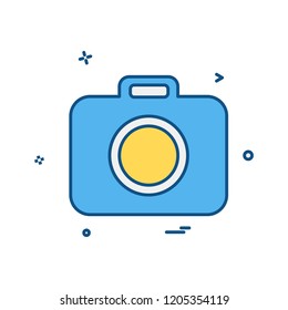 Camera icon design vector