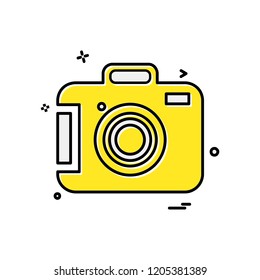 Camera icon design vector