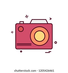 Camera icon design vector
