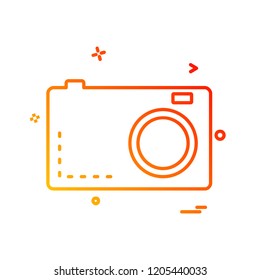 Camera icon design vector