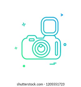 Camera icon design vector