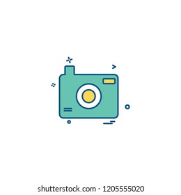 Camera icon design vector 