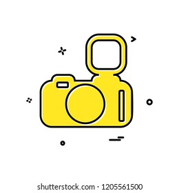 Camera icon design vector
