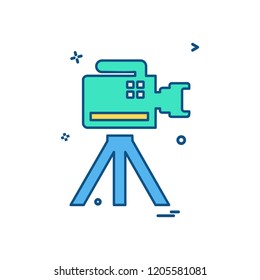 Camera icon design vector