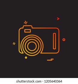 Camera icon design vector