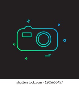 Camera icon design vector