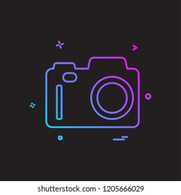 Camera icon design vector