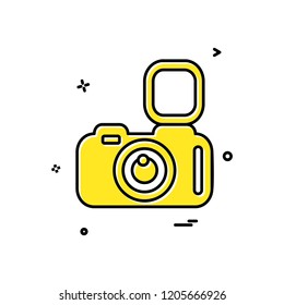 Camera icon design vector