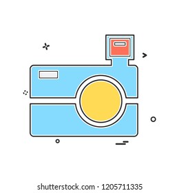 Camera icon design vector
