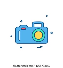 Camera icon design vector