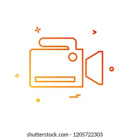 Camera icon design vector