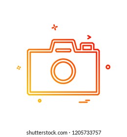 Camera icon design vector