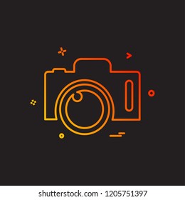 Camera icon design vector