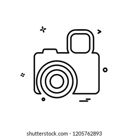Camera icon design vector