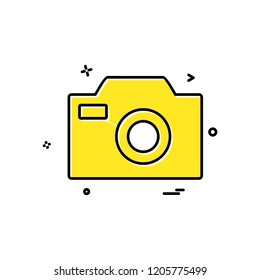 Camera icon design vector