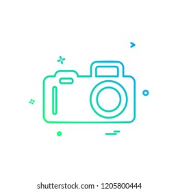 Camera icon design vector