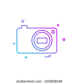 Camera icon design vector