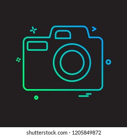 Camera icon design vector