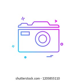 Camera icon design vector