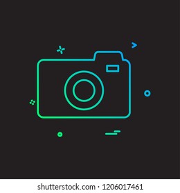 Camera icon design vector