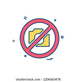 Camera icon design vector