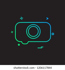 Camera icon design vector