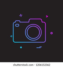 Camera icon design vector