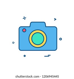 Camera icon design vector