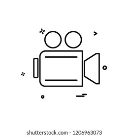 Camera icon design vector