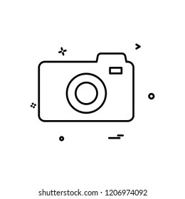 Camera icon design vector