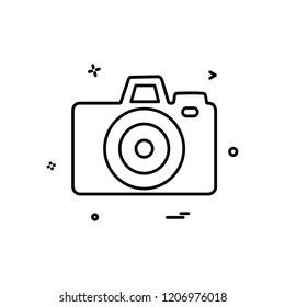 Camera icon design vector