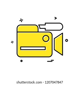 Camera icon design vector
