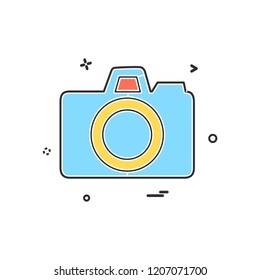 Camera icon design vector