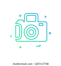 Camera icon design vector
