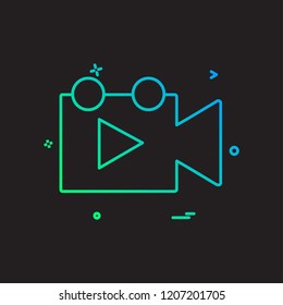 Camera icon design vector