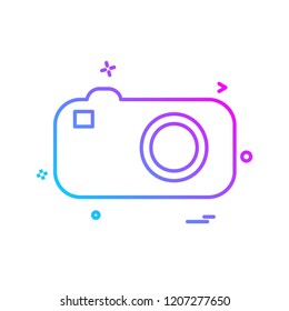 Camera icon design vector
