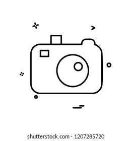 Camera icon design vector