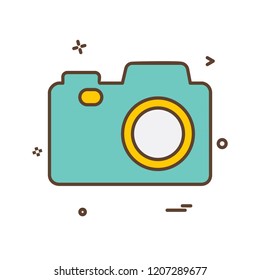 Camera icon design vector