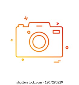 Camera icon design vector