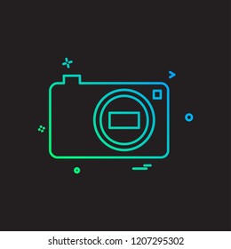 Camera icon design vector