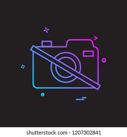 Camera icon design vector