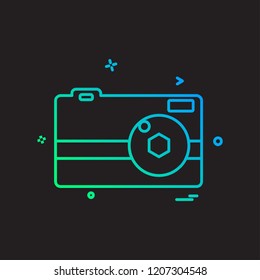 Camera icon design vector