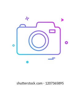 Camera icon design vector