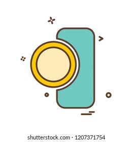 Camera icon design vector 