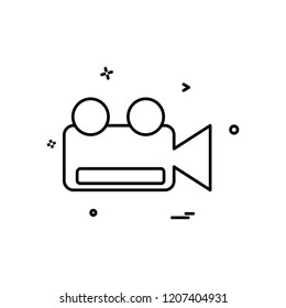 Camera icon design vector