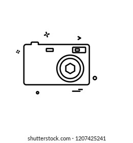 Camera icon design vector 
