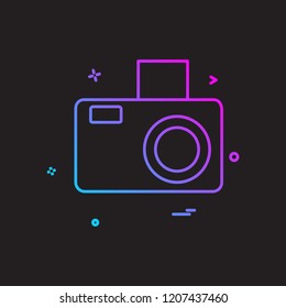 Camera icon design vector