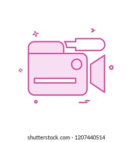 Camera icon design vector