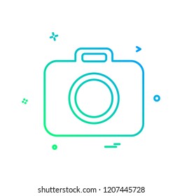 Camera icon design vector