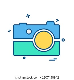 Camera icon design vector